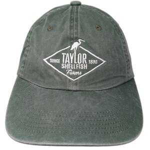 Port Authority Baseball Cap Green One Size Taylor Shellfish Farms Heron Hat